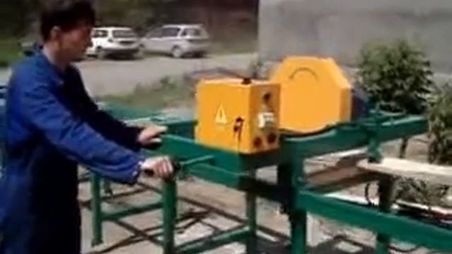 Кромкообрезной станок - "Тайга К-1" однопильный смотреть онлайн