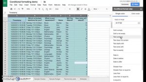 Google Sheets: Conditional Formatting and Filtering with Custom Formulas