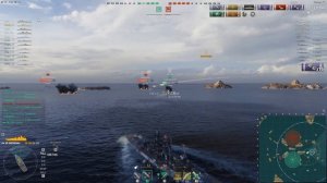 Gneisenau 263K - 6 Kills - World of Warships , Линкор Гнейзенау - удачный бой