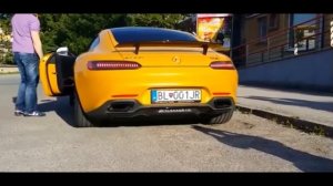Mercedes-Benz SLS AMG звук выхлопа