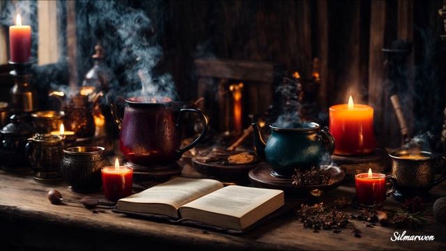 ?Autumn Ambience _ Witchy Kitchen with Music смотреть онлайн