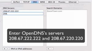 How to set up OpenDNS on Mac OS X