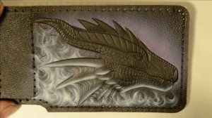 Аэрография на коже . Мои приемы покраски изделий из кожи растительного дубления