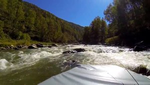 2016 река Песчаная. Алтайский край водометная лодка Выдра 430