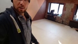 Подготовка эпоксидного пола ( шлифовка эпоксидного пола )  под тонкослойное покрытие. Новосибирск.