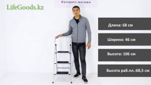 Стремянки с широкими ступенями Сибртех 97867, 97868, 97869, 97870: обзор от магазина LifeGoods.kz