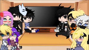 Реакция маленьких саске и сакуры на тт + итачи и детей Наруто 1/2