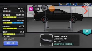 как сделать Dodge challenger hellcat в пиксель кар рейсер
