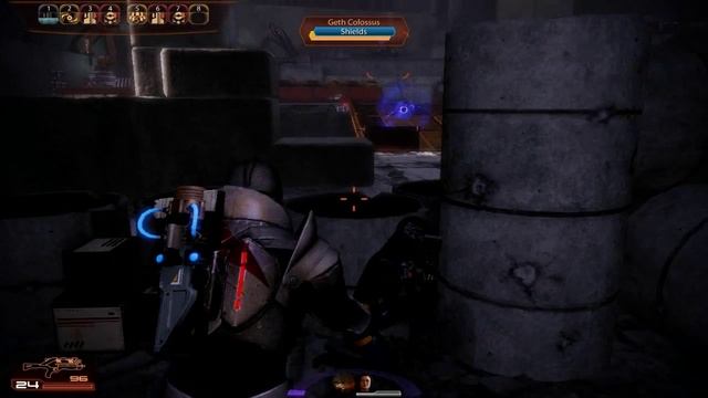 Mass Effect 2 Geth Colossus Battle On Insanity смотреть онлайн