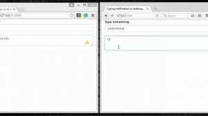 Typing notification in chatting application using nodejs and socket.io