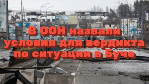В ООН назвали условия для вердикта по ситуации в Буче Буче / Мировые новости