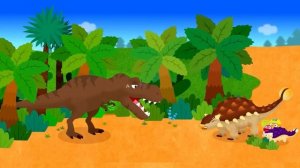 Pororo NEW Dino Adventure | Meet the Strong Ankylosaurus! | Rescue from T-REX | Dinosaur Animation