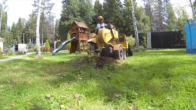 Выкорчёвка, дробление пней в Москве,RAYCO 1625а