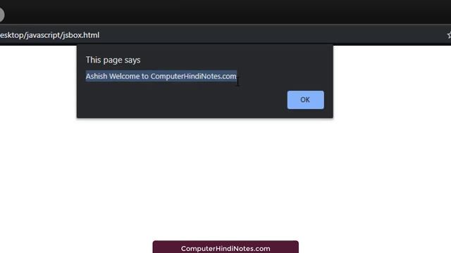 #7 JavaScript Popup Boxes, Alert Box, Prompt Box, Confirm Box (Hindi)
