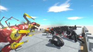 IRON T-rex Super Dinosaur Fighting The Every Army - New Update Animal Revolt Battle Simulator