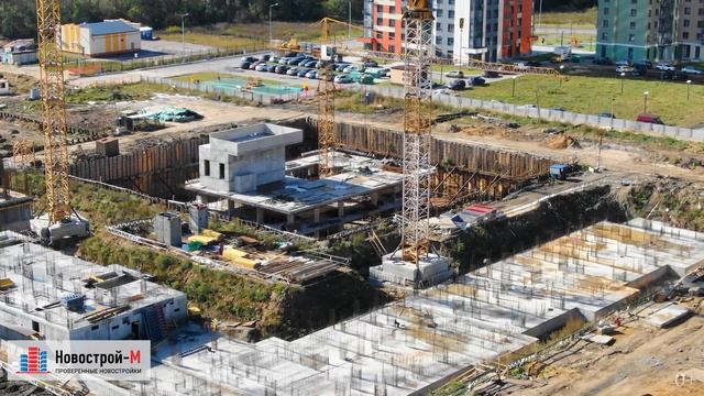 Обзор с воздуха ЖК «Мир Митино» (аэросъемка: сентябрь 2019 г.) смотреть онлайн