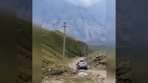 Перевал Думала (от села Безенги до Эль-Тюбю) Ssang Yong Actyon