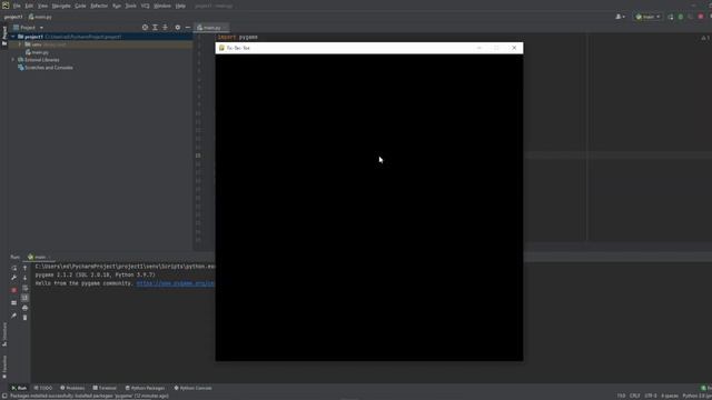 Pygame Tutorial for beginners - Make a bouncing Title Screen смотреть онлайн