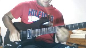 He's a pirate Rock guitar pirates of the caribbean