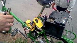 Простой электровелосипед из подручных средств