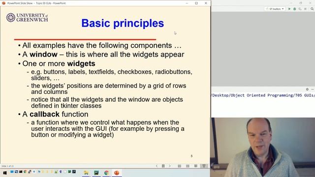OO Python 05-2: GUIs - tkinter - basic usage смотреть онлайн