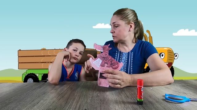 DIY - Дракон, который следит за тобой - иллюзия из бумаги! Делаю с мамой за 5 минут!   origami
