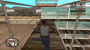 GTA.SA. Миниган в начале игры