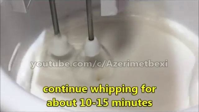 Yumurta Ağıyla Bişmiş Krem, Egg White Whipped Cream