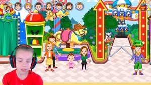 ПАРК РАЗВЛЕЧЕНИЙ My Town веселое ВИДЕО ДЛЯ ДЕТЕЙ игровой мультик детская игра Май Таун