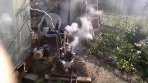 Паровой двигатель- генератор на 16 KW  на дровах