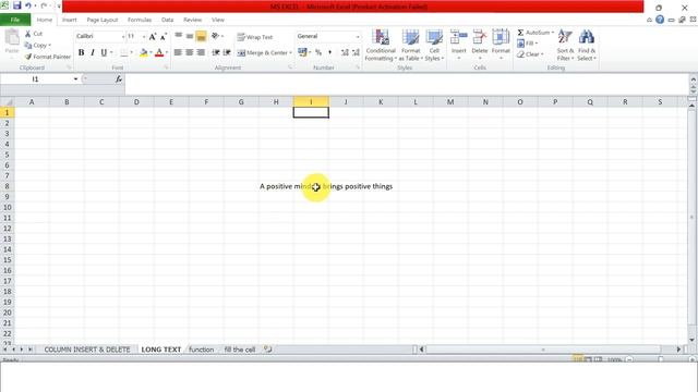 Excel Tutorial in Hindi for long text & change column width | vol 7 смотреть онлайн