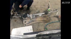 how to replace steering Rack nissan sentra #nissan #sentra как заменить рулевую рейку ниссан сентра