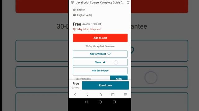 Free Udemy Courses | JavaScript Course: Complete Guide Step By Step | Giveaways | SadDamniT