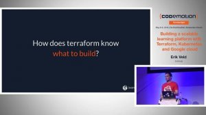 Building a scalable learning platform: Terraform, Kubernetes - Erik Veld - Codemotion Amsterdam 201