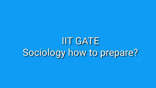 IIT GATE sociology book list for 2021,2022,2023,2024,2025,