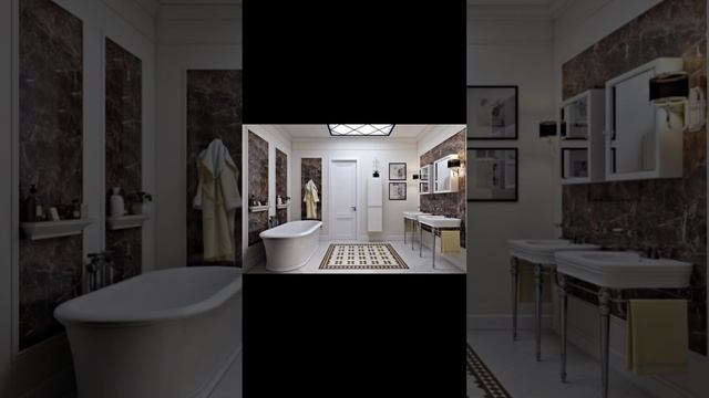 Ванная комната в неоклассическом стиле, 32 стильных и красивых фото смотреть онлайн