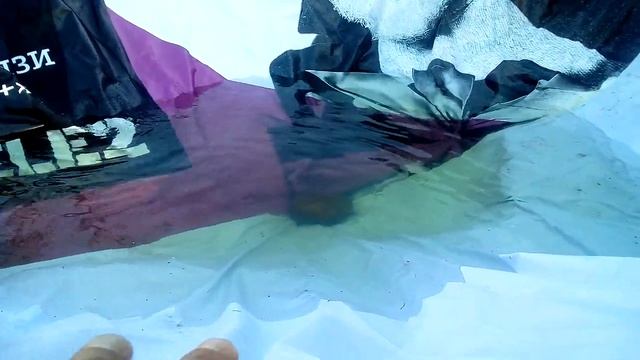 Делаем пруд из баннерной ткани