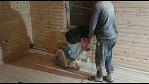 Высококачественная отделка деревянной комнаты. Пример работы.