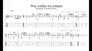 Was wollen wir trinken - Guitar Tabs