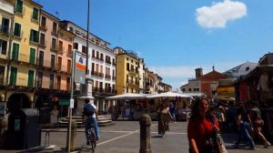 Прогулка по Прекрасному старинному городу Италии, Падуя. Walk around the town of Padua, Italy