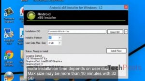 Install Android 4.4 Kitkat on Windows PC with Androidx86 Installer