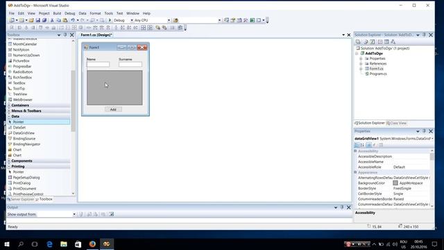 Add Data To DataGridView C#