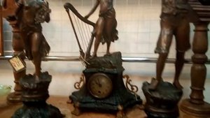 Антикварный салон-магазин "МИР СТАРИНЫ". Каминный набор "МУЗА". АНТИК,ШПИАТР. Франция.