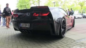 CRAZY LOUD Corvette C7 Z06 BBM Motorsport w/ Capristo Exhaust | INSANE REVS + Acceleration