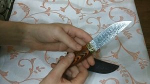 Охотничий нож из Китая # Дамасская сталь с AlliExpress # Нож для Охоты и Рыбалки.