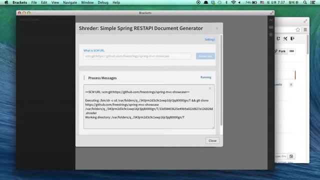 Shreder - Simple Spring RestAPI Documentation Generator on Brackets