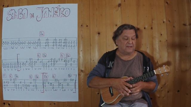 UKULELE Lesson # 539: SAMBA DE JANEIRO (Bellini) смотреть онлайн