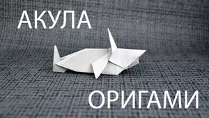 Мастер-класс | Оригами АКУЛА из Бумаги | Подарок для детей и взрослых своими руками | Поделка