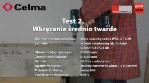 Test klucza udarowego Celma WAK-Li 14DM