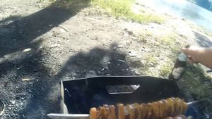 картофель на шампурах с салом на мангале просто бомба рецепт